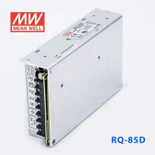 RQ-85D 85W 5V/12V/24V/-12V Withstand 5G vibration test Original Mean well Quad Output Switching  Power Supply