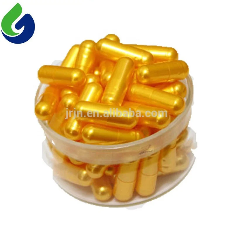 pearl golden gelatin empty capsule for health products