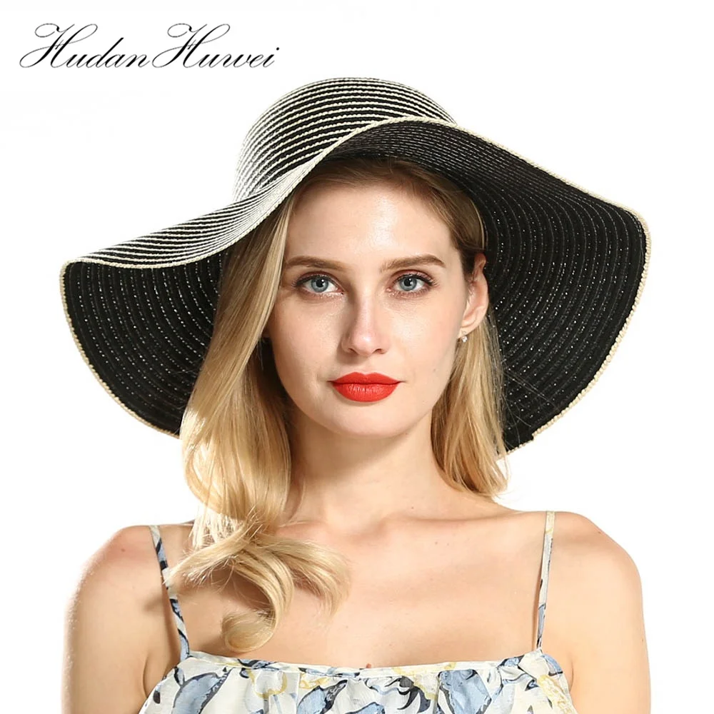 Wholesale Tropical plants raffia or beach lady summer hats women straw panama hat