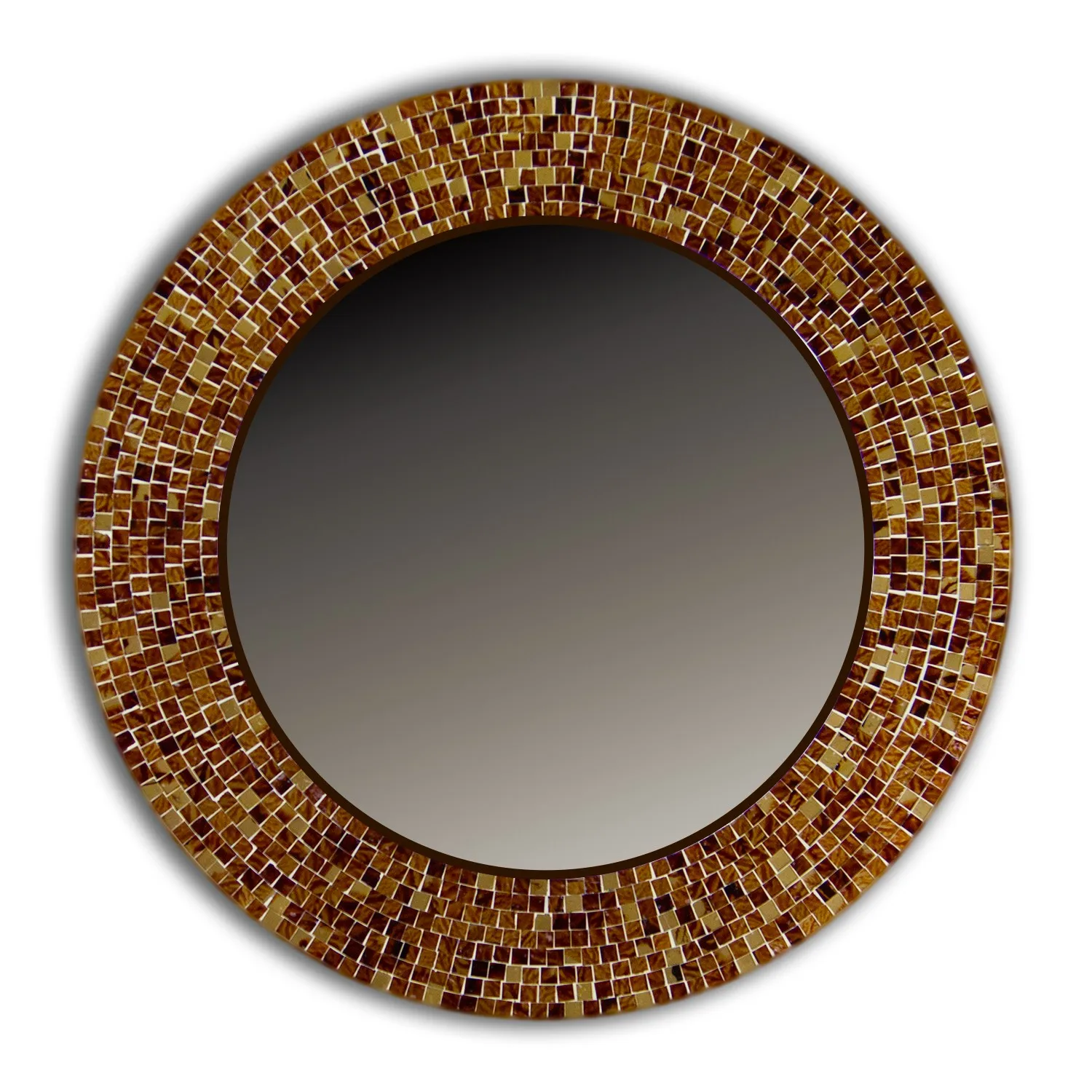 Antique colour makeup artist mosaic round murano glass mirror
