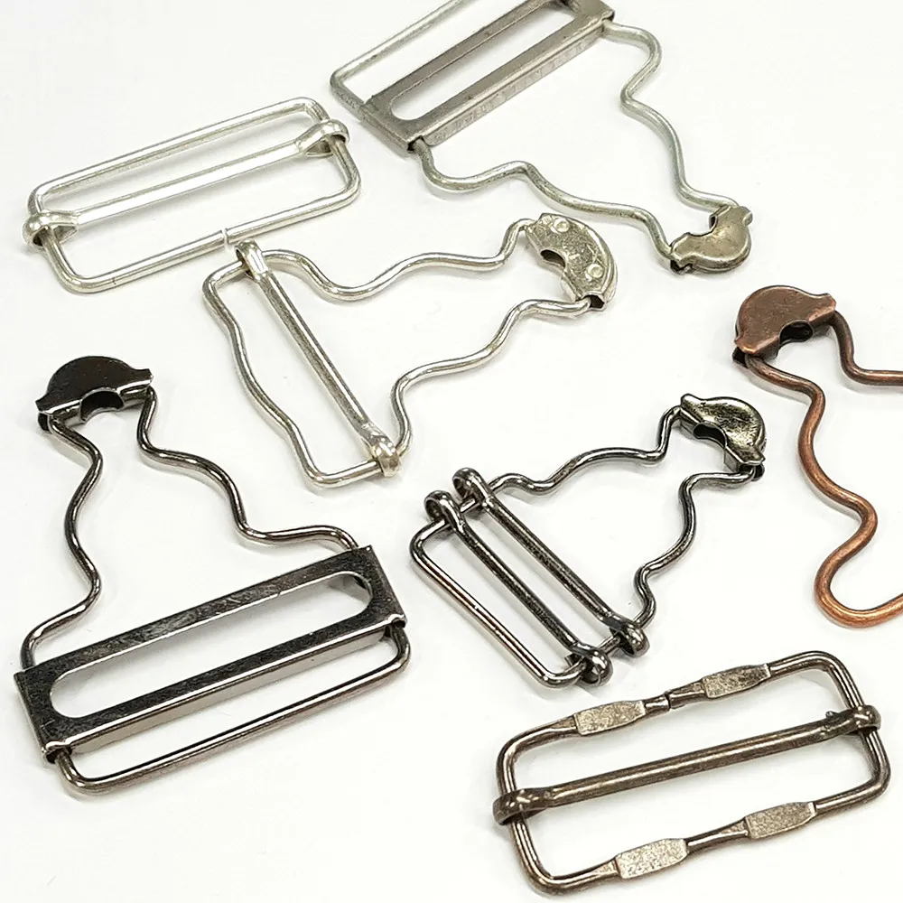 Good Quality Apparel Women Men Wire Buckles For Overall Braces Skirt Suspender Belt