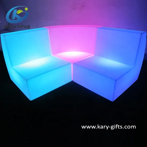 Commercial hookah RGB Color Led Sofa Furniture
