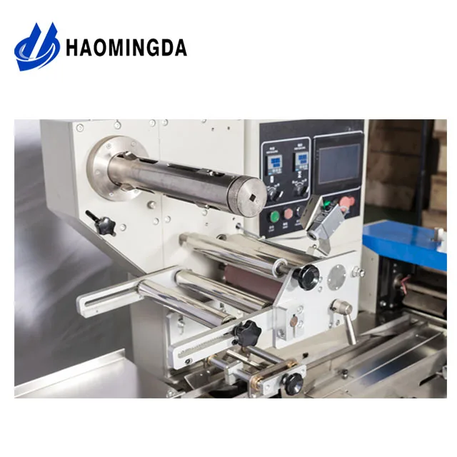 
Automatic Factory Price Horizontal Pillow Type Food Egg Roll Wonton Wrapper Flow Packing Machine 