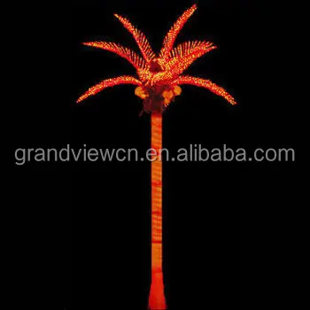 Outdoor christmas artificial led coconut plam tree light