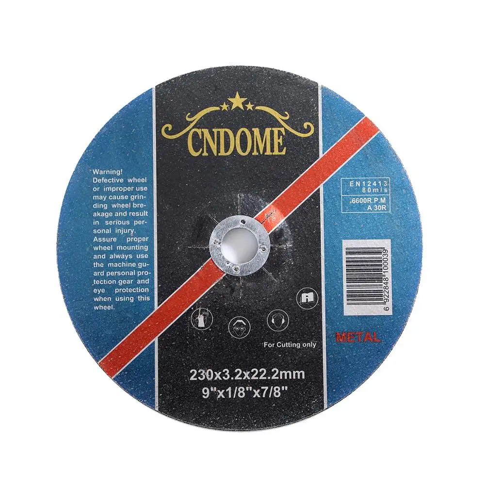 9' Hardware abrasive 230mm metal cutting disk with MPA disco de corte 9 polegadas xtra power manufacturing cut wheel
