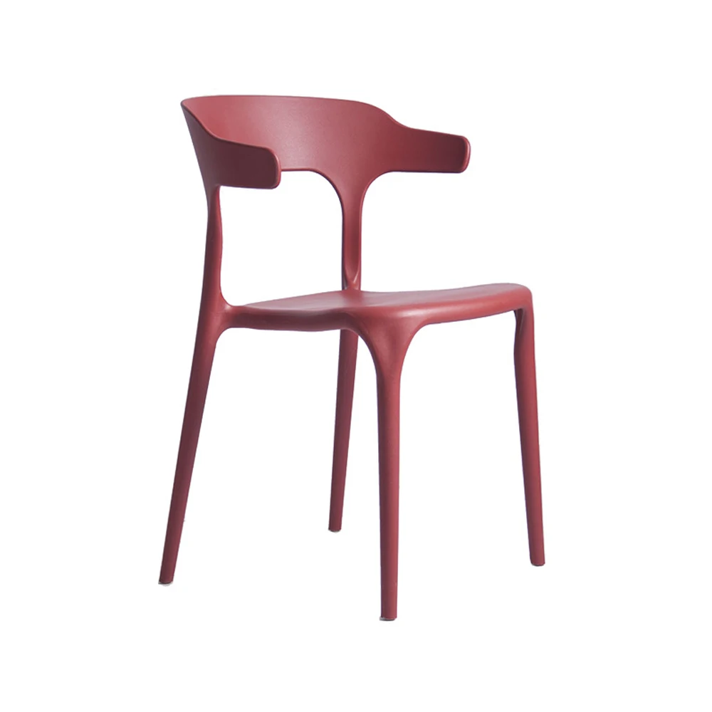 
Hotel Coffee Restaurant Stackable Outdoor Chairs Plastic Dining Chair 