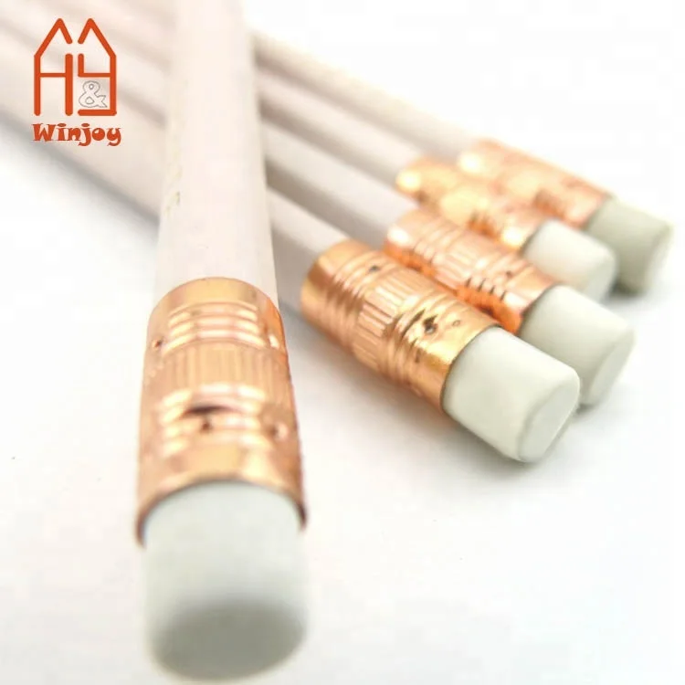 Рекламные Короткие HB гольфовые карандаши с ластиком, OEM Печатный Шестигранный Карандаш