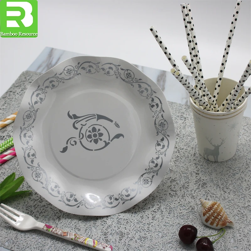 Plate disposable_PE Coated Custom Paper plates_ Paper party plate