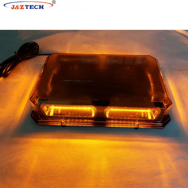 12V car roof magnetic mounting warning strobe amber mini warning led lightbar