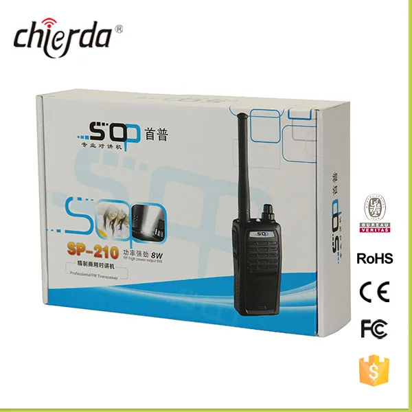 Chierda 8 Вт Портативный Высокая Выходная мощность Двухстороннее Радио с Фонариком (SP-210)