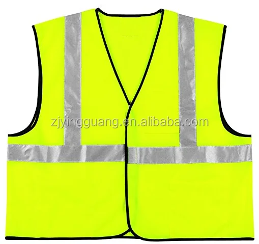
Reflective Safety Vest with Scotchlite 2-Inch Silver Reflective Stripes 