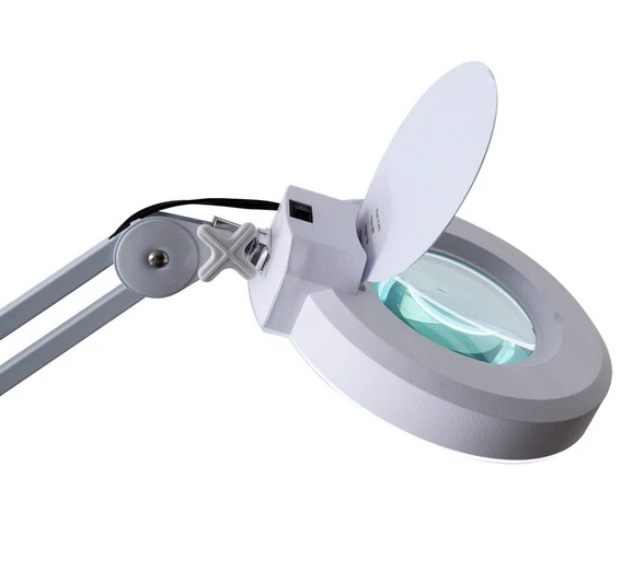 Двухцветная Портативная подставка для холодного света, увеличительная лампа