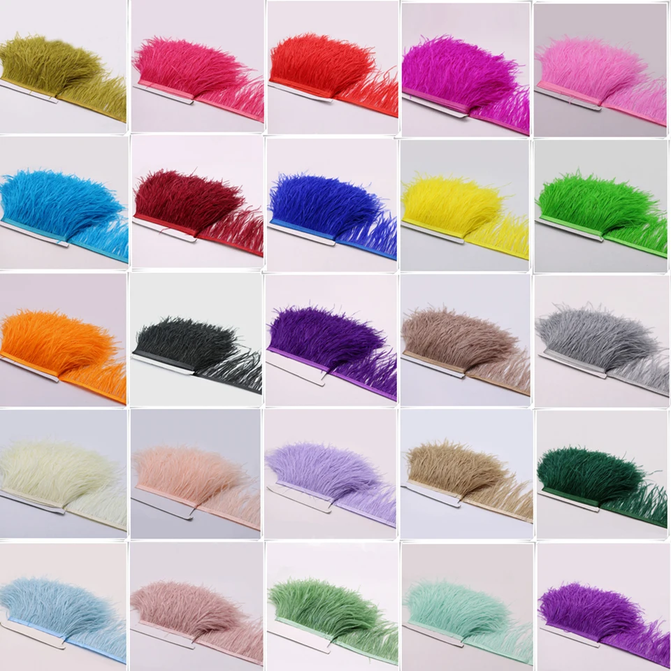 
fluffy feathers ostrich feathers for coat decoration 
