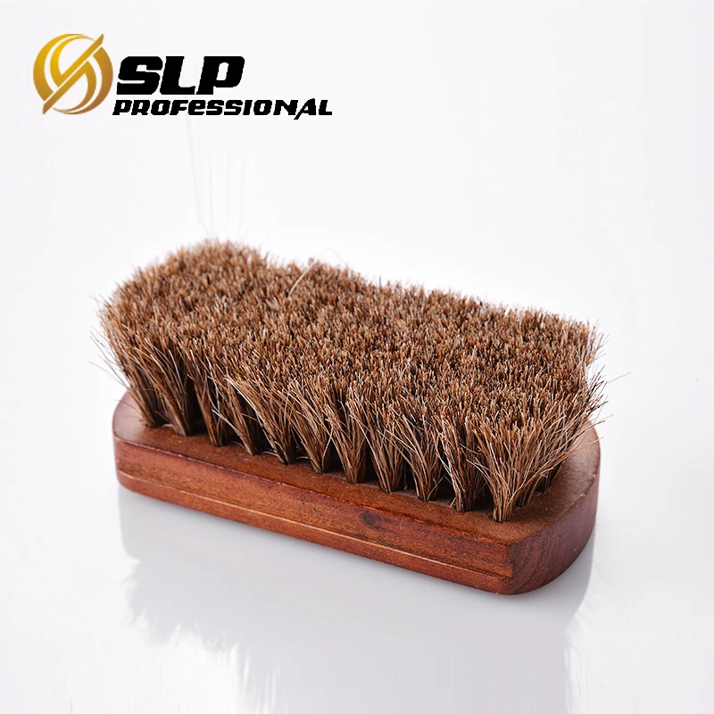 
horsehair shoe shine brush soft natural horsehair bristles shoe caring wooden shoe brush 