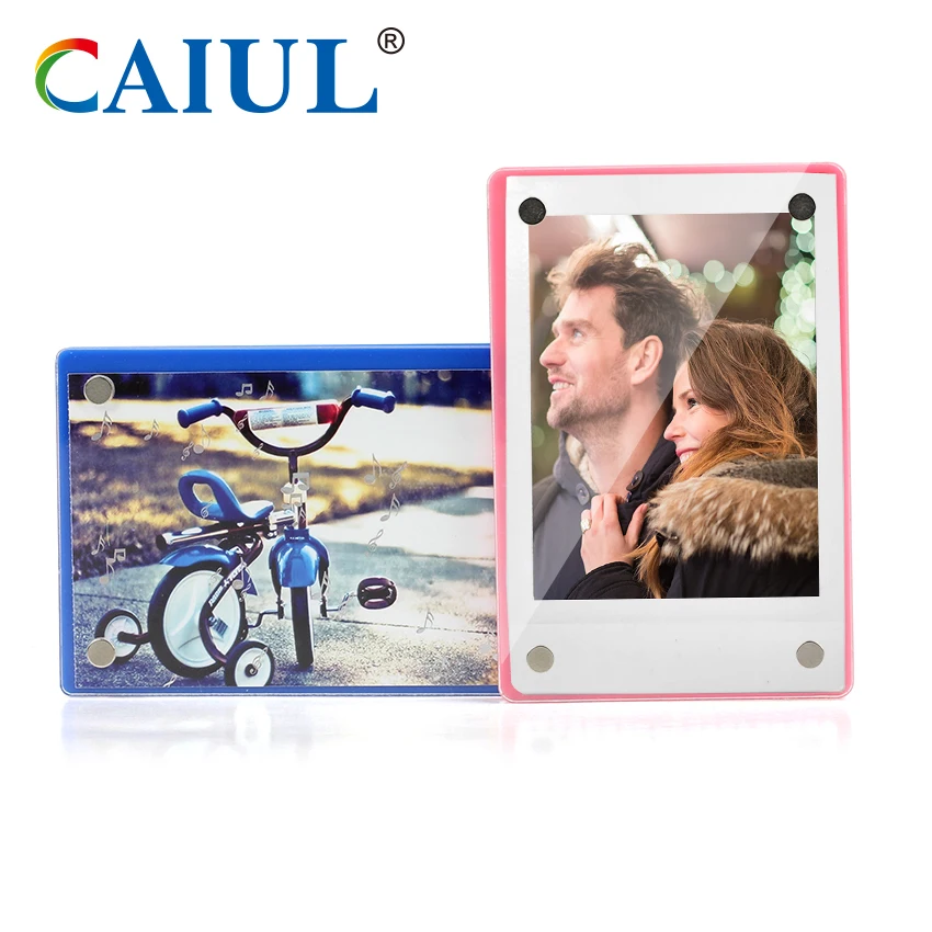 Clear Acrylic Clear Fridge magnet Picture Frame Instax mini 11 flim Photo Card stand holder