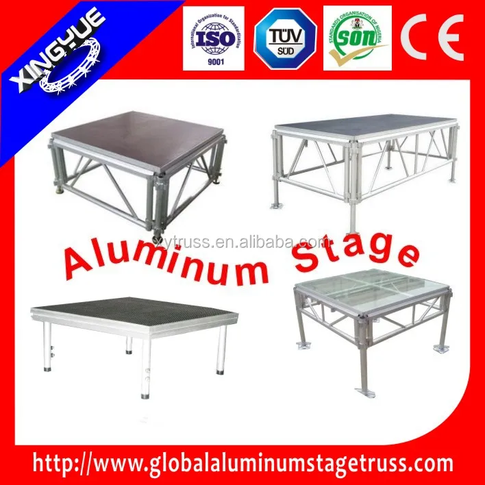 4x4ft события алюминия Портативный танцевальной сцены