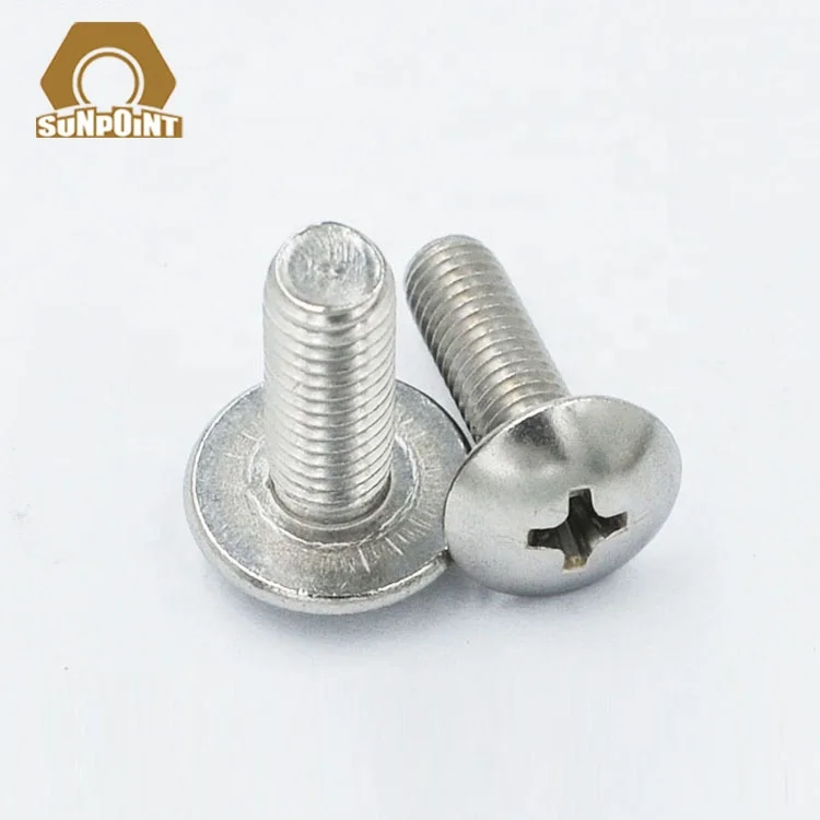 Sunpoint ANSIB18.6.3T ss 304/316 m6  cross phillips truss head machine screw pan head cap screw