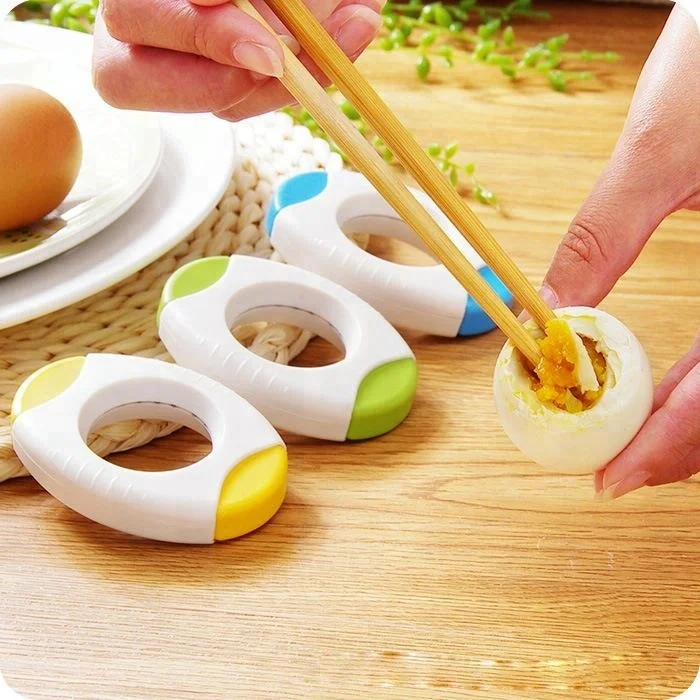 Egg Topper Cutter - Stainless Steel Blades Hard Soft Egg Opener