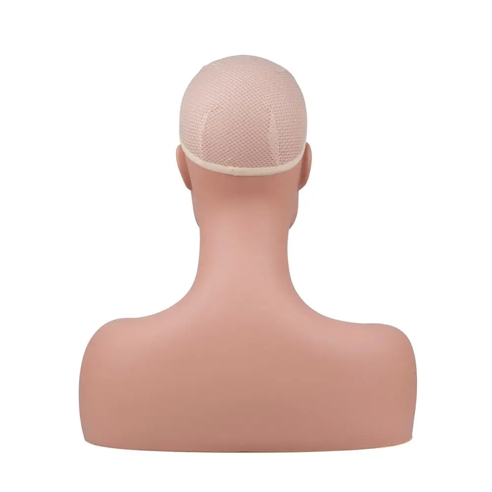 
L7 mannequin bust PVC manikin head with shoulders for wig display 