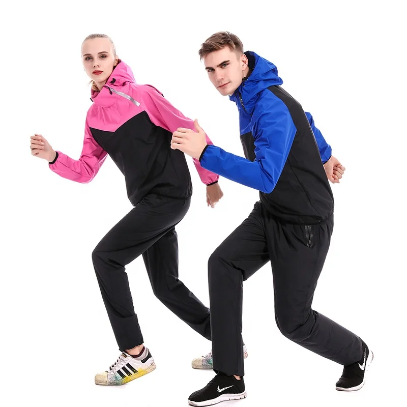 
Yisun Heavy Duty Sauna Suit Running Non Rip Sweat Tracksuit Weight Loss Slimming Fitness Training Sweat Suit 