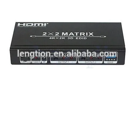 Hdmi-переключатель hdmi сплиттер 2 по 2 3d пакета 1.4a видео формат 4k х 2к 1080p