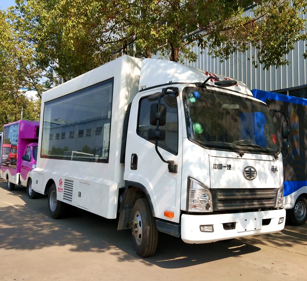 FAC 4*2 mobile stage truck for roadshow/LED advertising truck and stage truck for sale