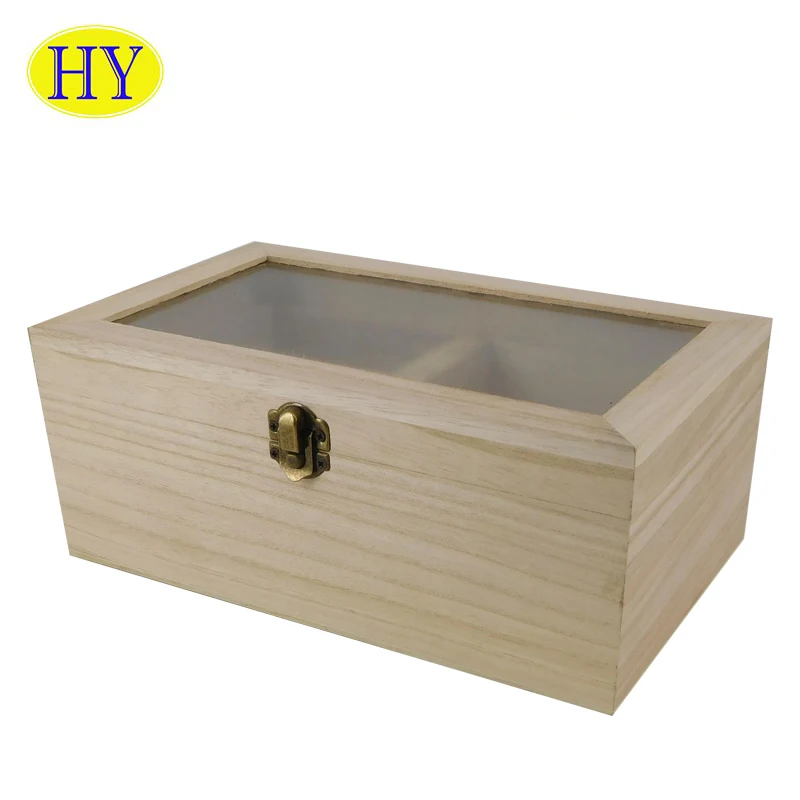 Ecofriendly wood jewelry gift packaging box wholesale jewellery storage case luxury wooden jewelry box with mirror