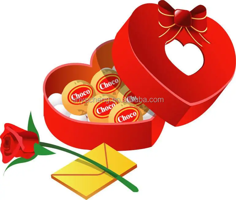 Высококачественный модный производитель модных бумажных подарочных коробок в форме сердца