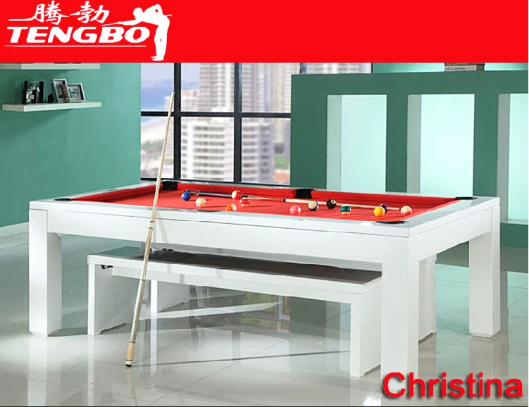 Tengbo multifunctional 9 ft 8 ft 7 ft dinner pool tables for home use
