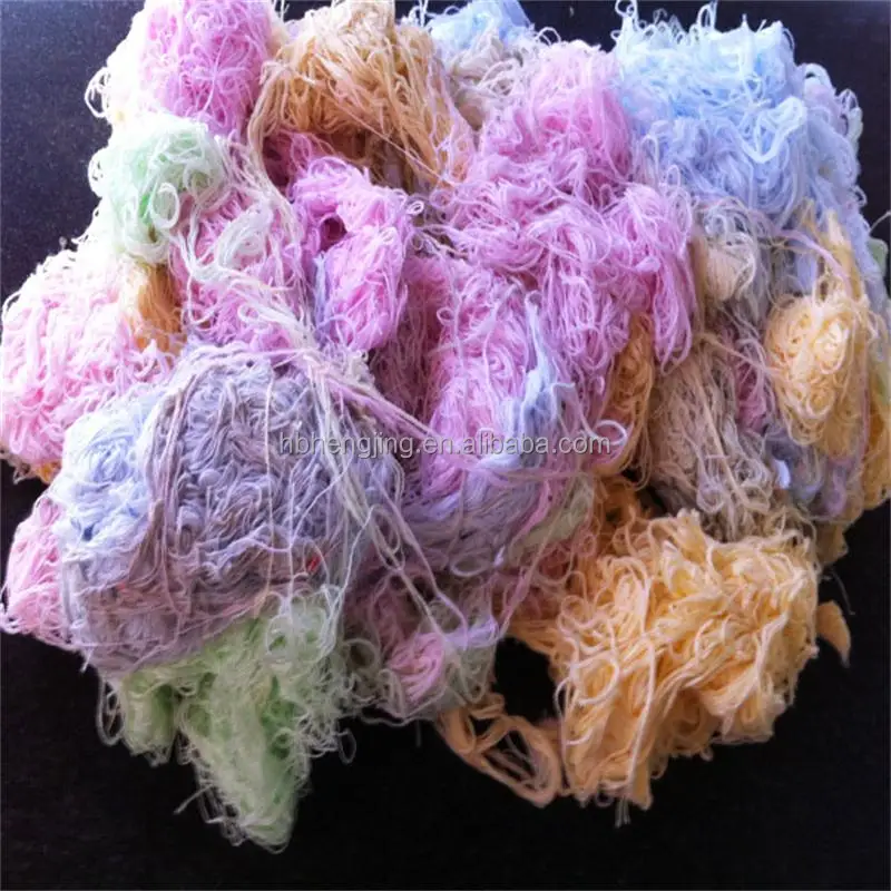 
Polyester Cotton blended yarn waste various color mixed 