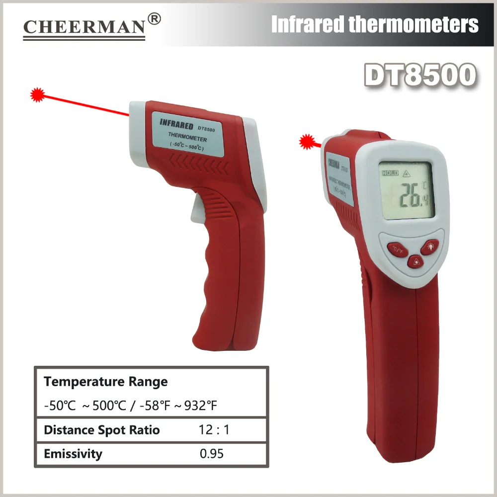 DT8500 High Quality Infrared IR Laser Thermometer Durable Infrared Thermo Meter Thermo Detector