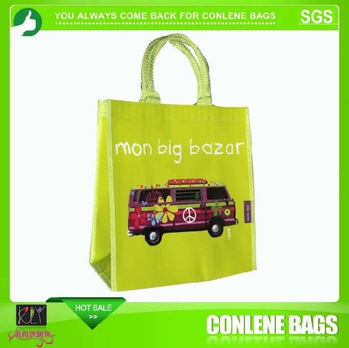 Hot salecustom cheap durable eco laminated nonwoven tote bolsas