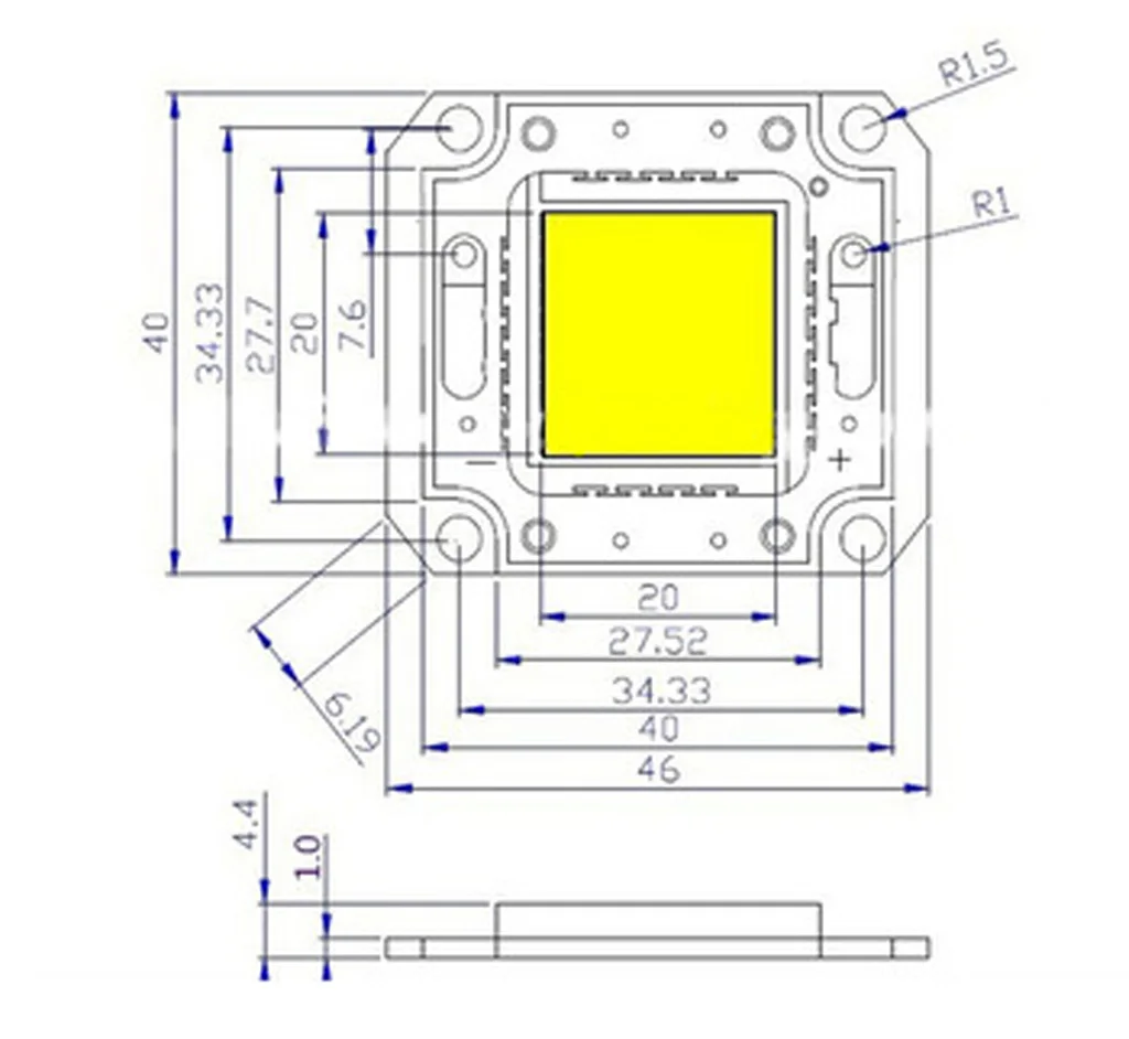 Led high power 100w 808nm 810nm ir led