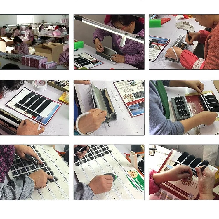 
Hot Sale No Need Glue Pre-glued Eyelashes Pre Glued Gluless Eyelashes Full Strip Lashes Hand Made,hand Made 3D Silk Eyelashes 