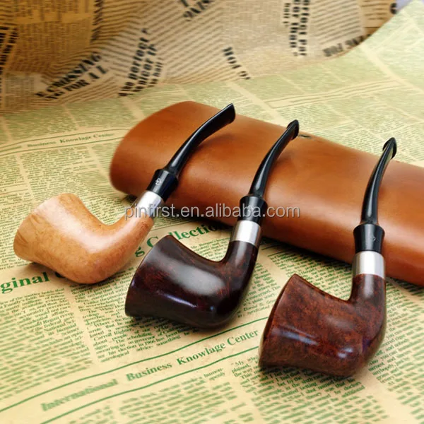 3 Colors To choose Briar Smoking Pip durable handmade Wooden smoking Pipe