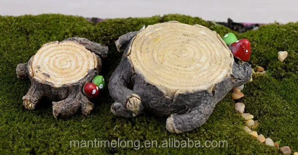 Mushroom Stump Moss Micro Garden Decoration Home