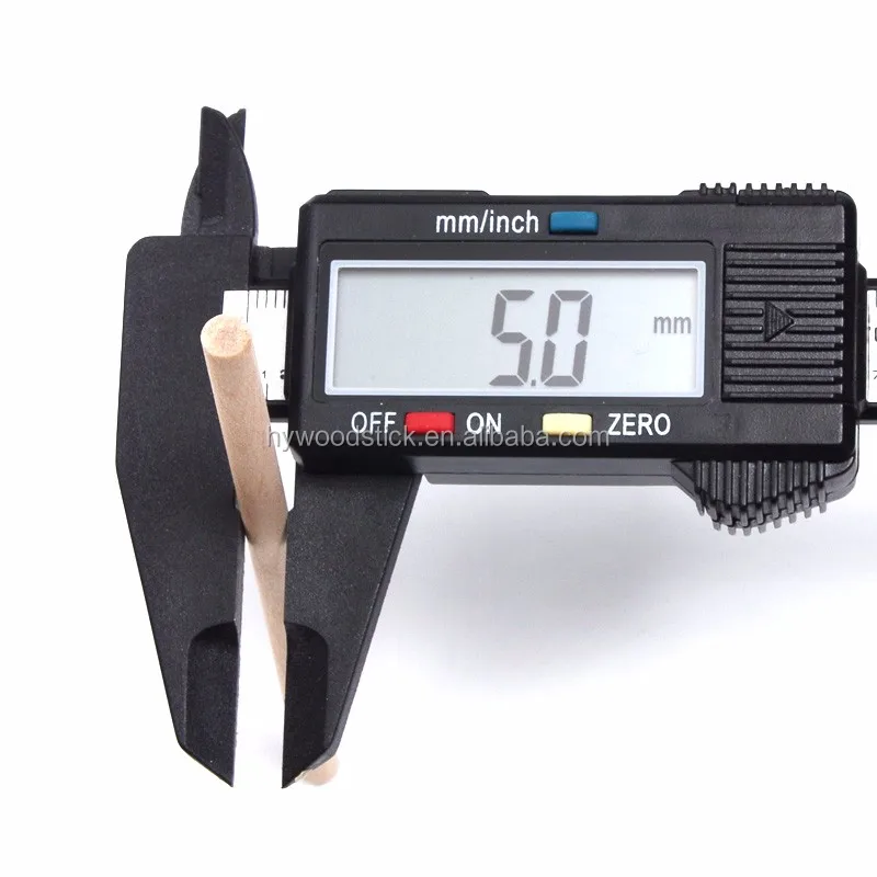 Polished Flat Round Sticks Natural Wood Craft Dowel Rods 12 Inch x 1/ 4 Inch