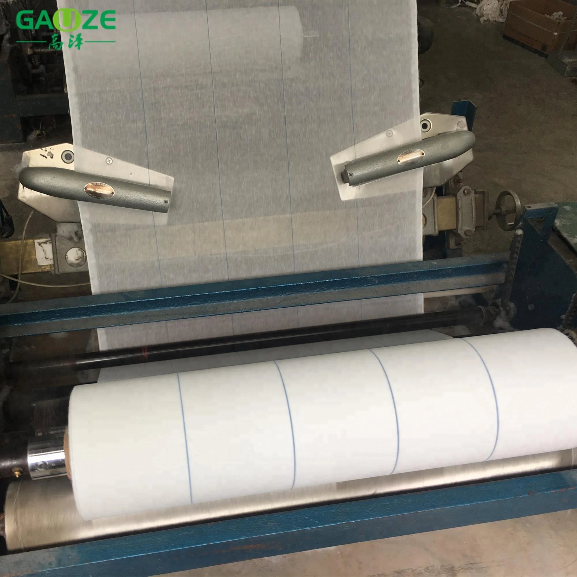 Medical 100% Organic Cotton Large Gauze Roll Wholesale Absorbent White Cotton Fabric Jumbo Rolls