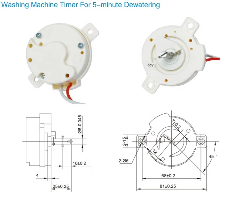 
Hot Sale spare parts timer washing machine timer DXT5 