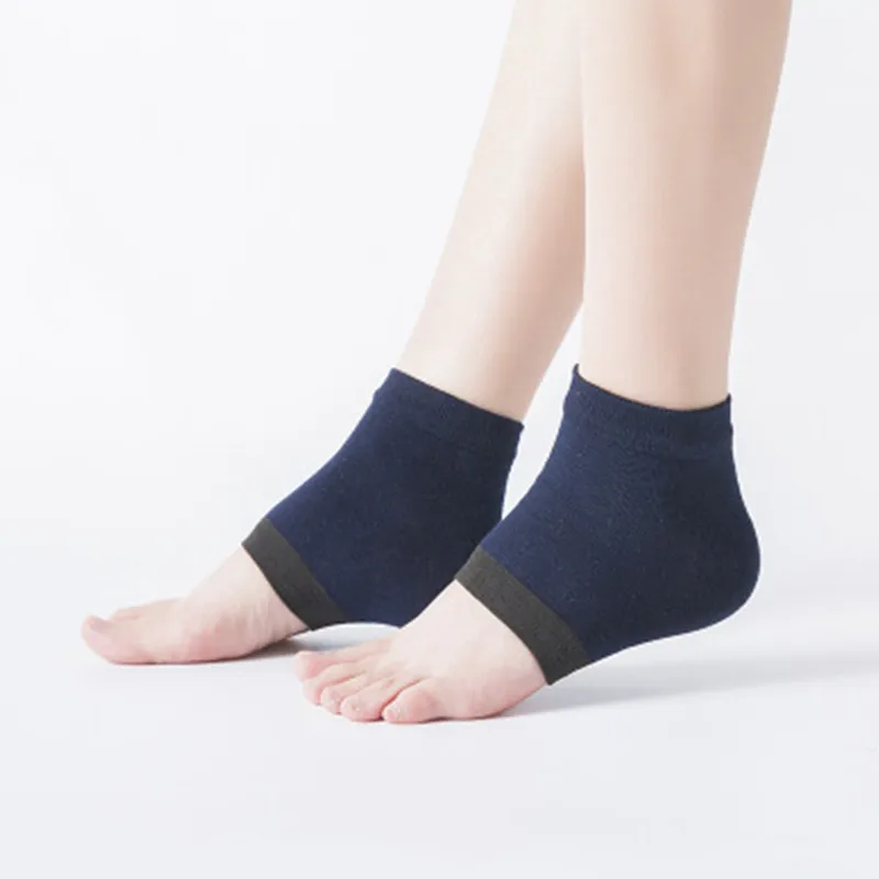 Moisturizing silicone  socks for dry HARD cracking skin Open toecomfort recovery Day night care gel soothing dry cracked heel
