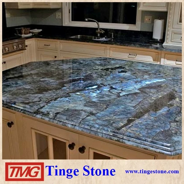 
Labradorite blue granite tile for kitchen countertop 