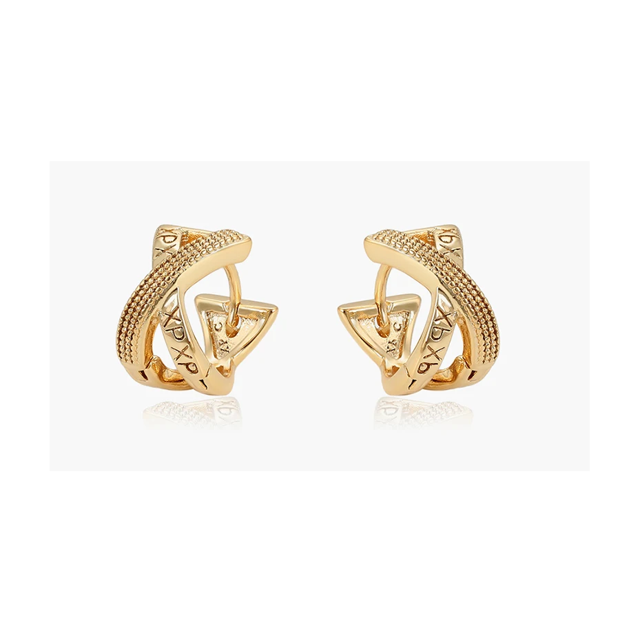 96909 xuping gold plated hoop no stone XP earrings for women