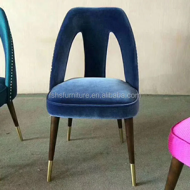 Elegant wholesale solid wooden upholstery fabric hotel restaurant furniture chair