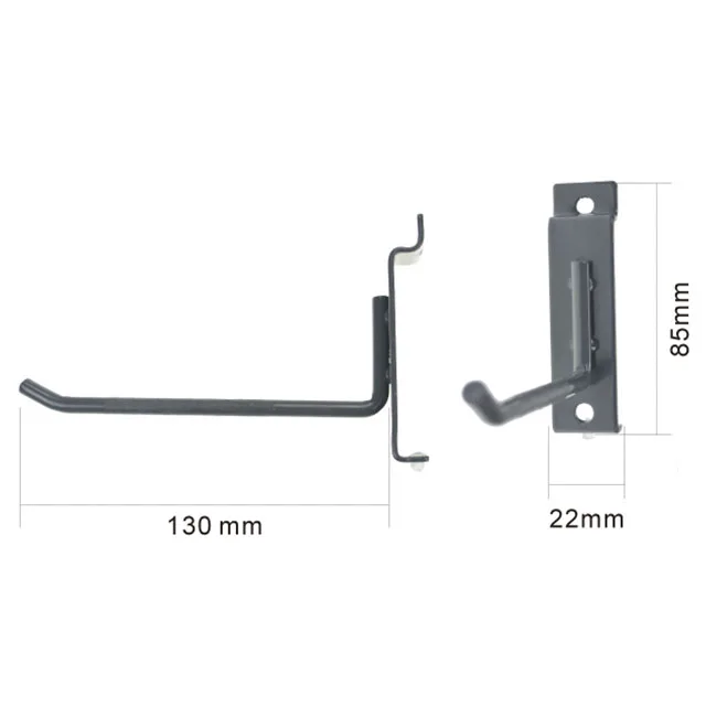 
metal straight garage storage tools hangers slat wall hook 