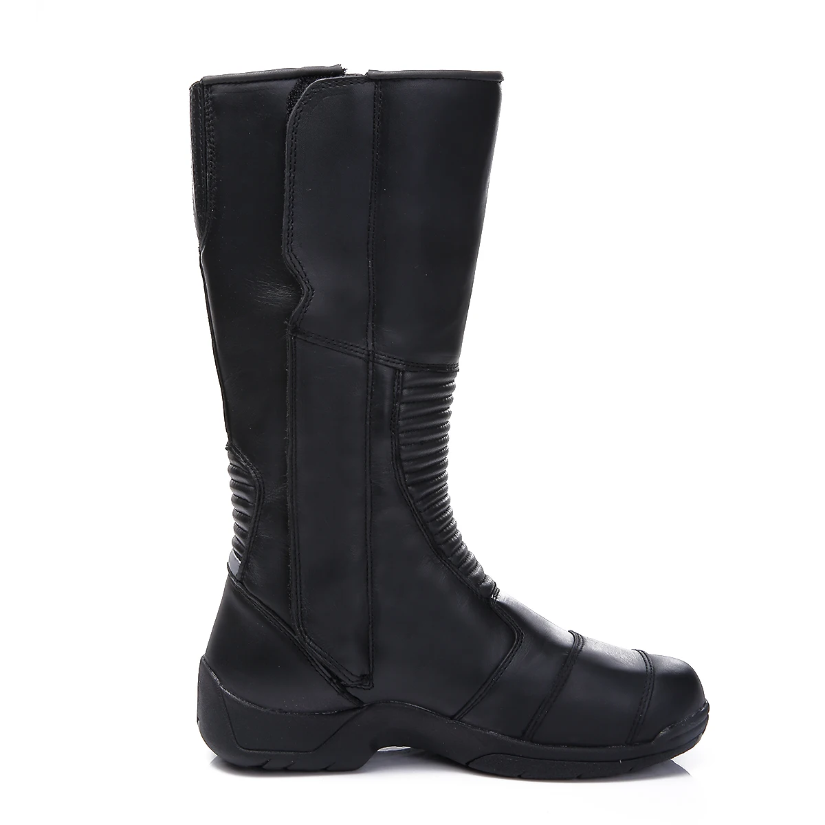 ARCX Men Motorcycle Police Patrol Riding Tall Boots Motorcycle Police Leather Riding Boots Black for Men