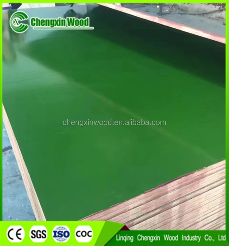 Green PP Plastic Film Faced Plywood / Ply Wood / Marine Plywood