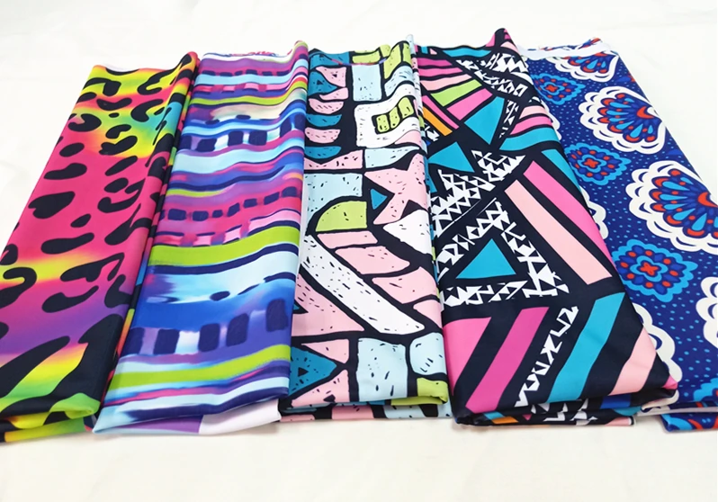 Digital printed polyamide african swimwear fabric