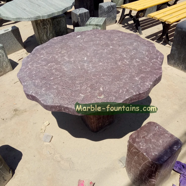 Custom Size Stone Round Garden Marble Table