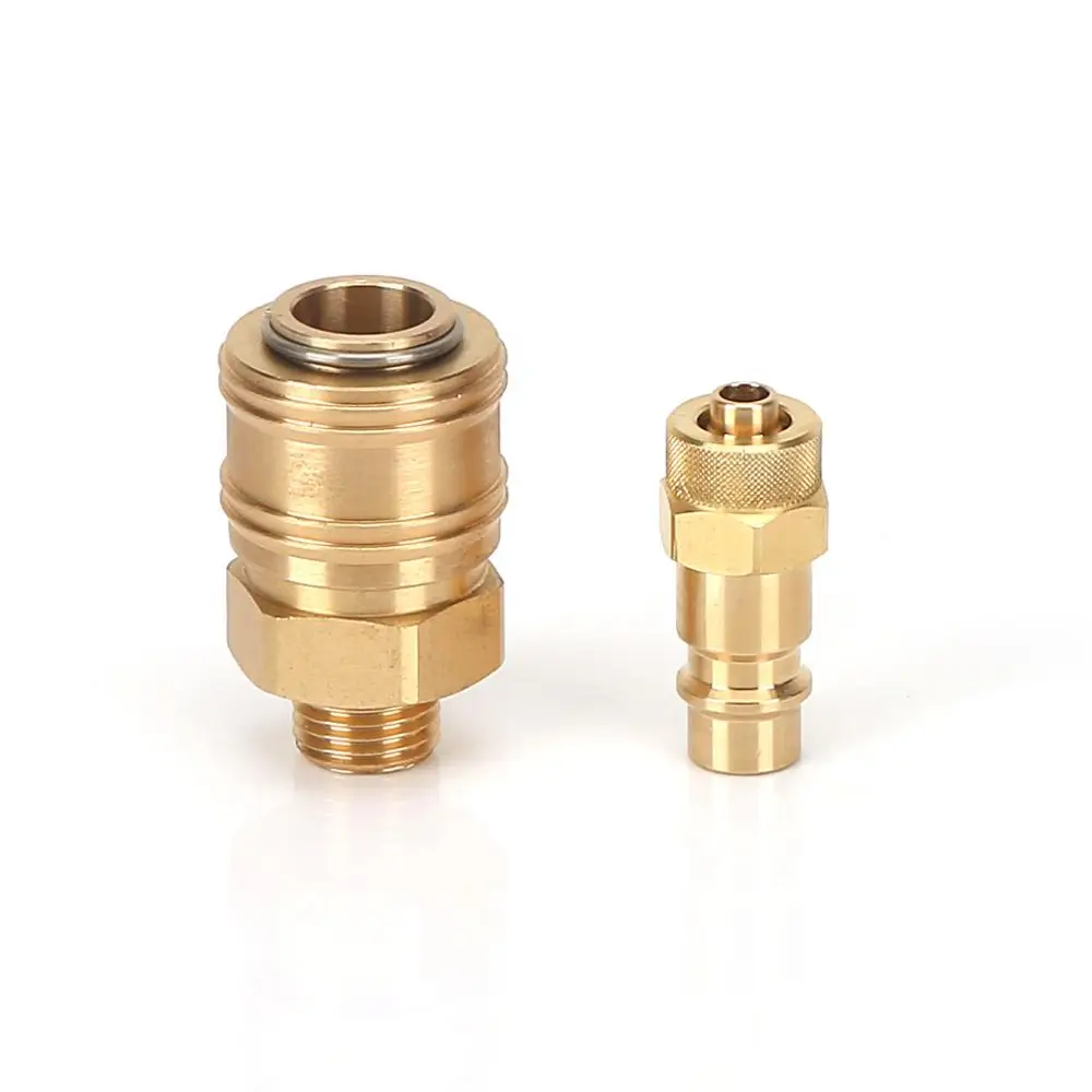 JT-5011 Factory wholesale   1/4  male brass Self-sealin quick coupler  hose fitting brass barb quick connector coupler  Fittings
