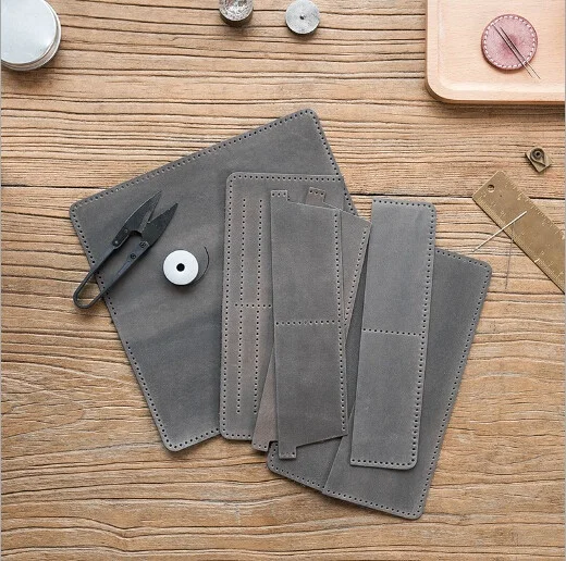 Hot Sale Fancy Purses Bifold Crazy Horse Skin Retro Wallets Genuine African Men Leather Wallet